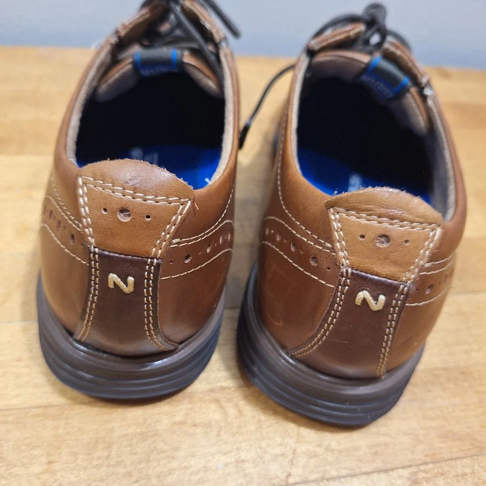 Nunn Bush Kore Dress Shoes Mens 8 M Brown Leather Cap Toe Oxfords 84848 Comfort
